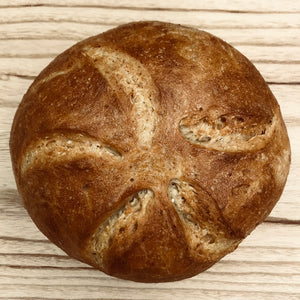 Roasted Garlic Parmesan Levain Boule